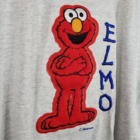 Vtg 90s Elmo Sesame Street Muppets T Shirt XL Blitzz Gray Jim Hensen USA NEW - Picture 2 of 12